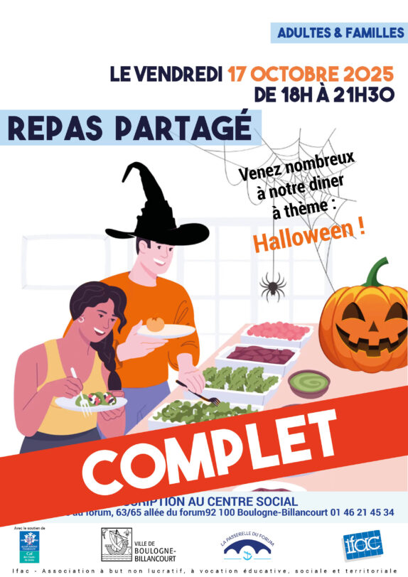 Repas partagé, thème : Halloween