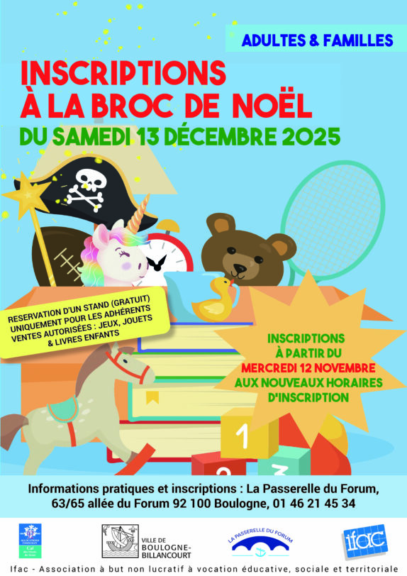 Inscription à la Broc de Noël du 13 décembre