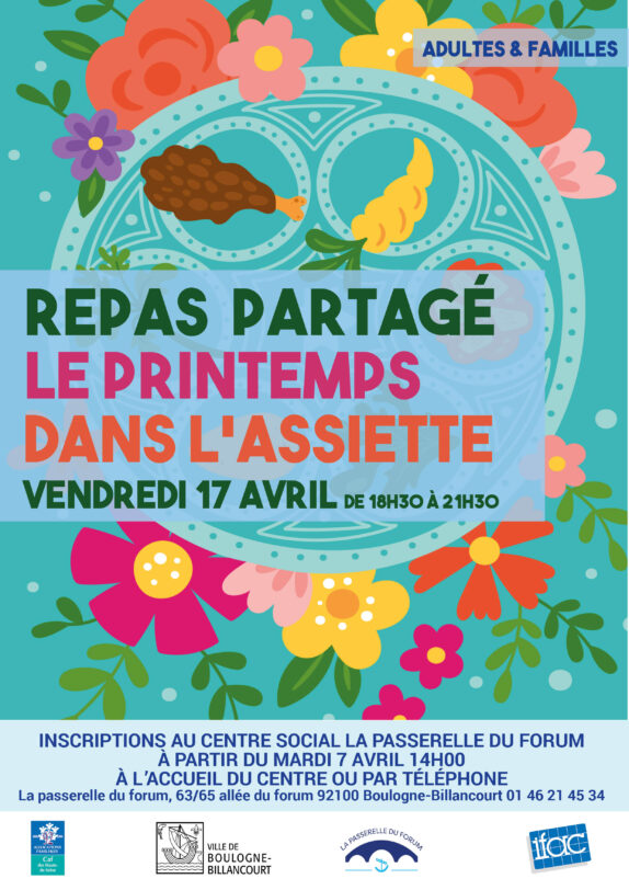 Repas partagé ce vendredi 17 avril 2026 !